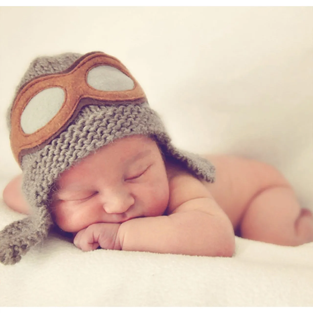 Hats Over Heels Aviator Hat Beige