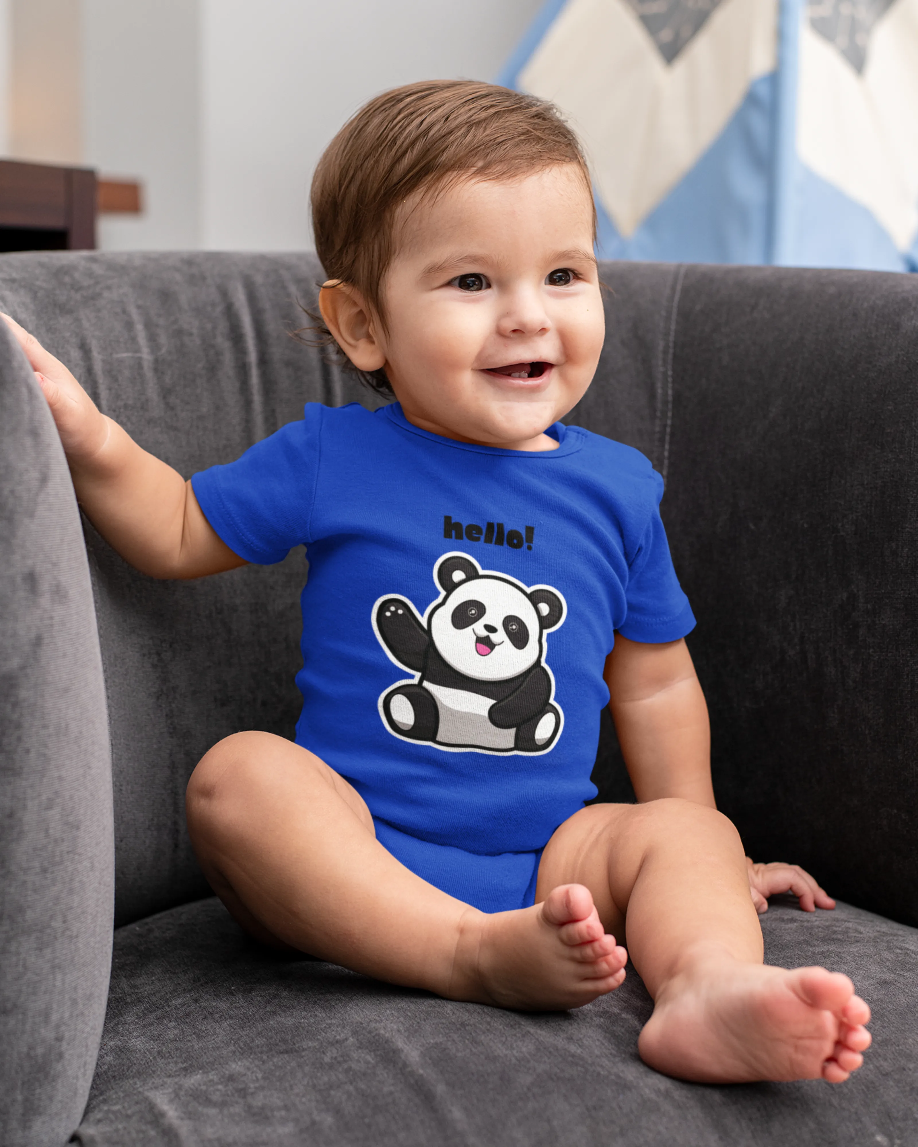 Hello! Panda - Baby Rompers