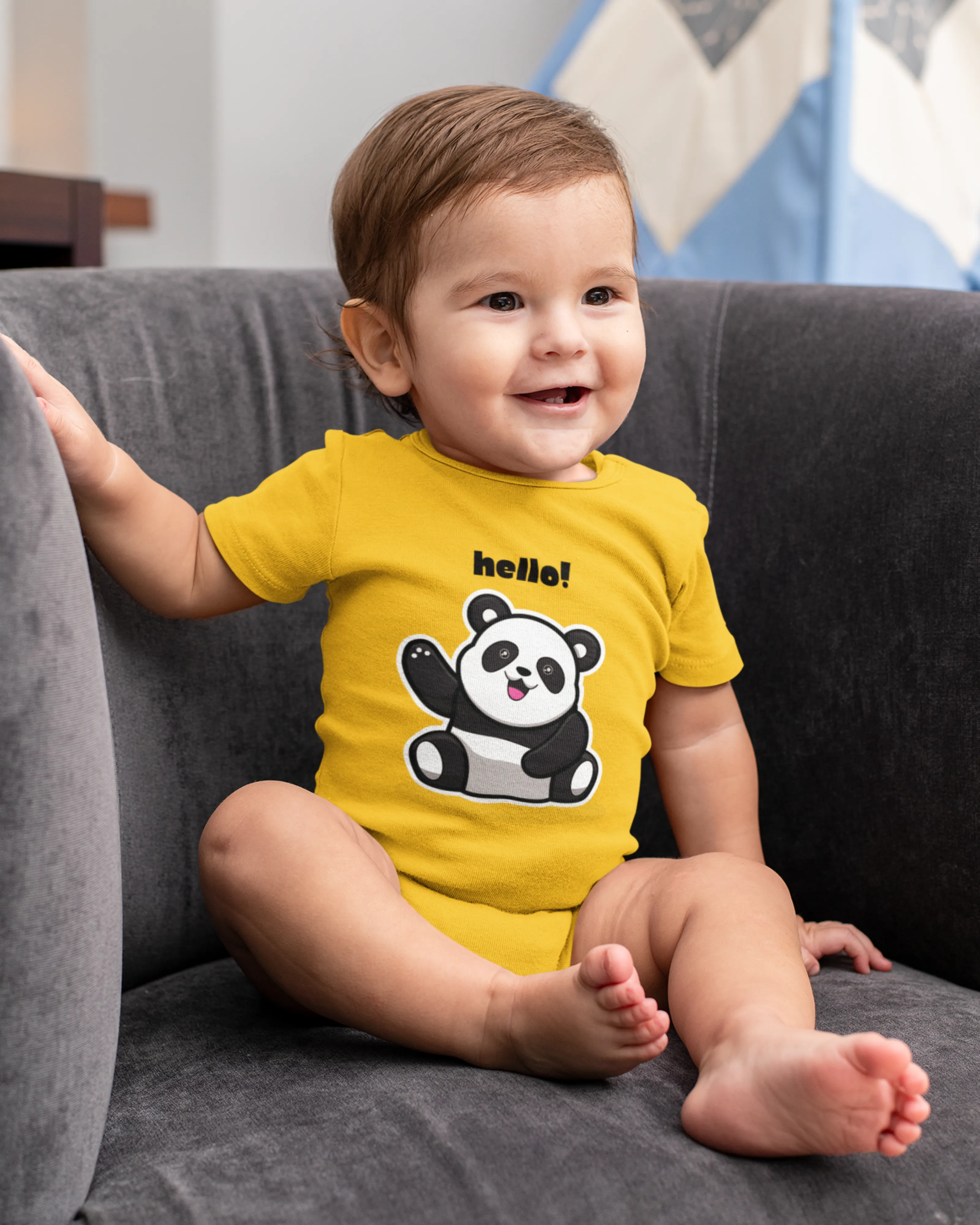 Hello! Panda - Baby Rompers