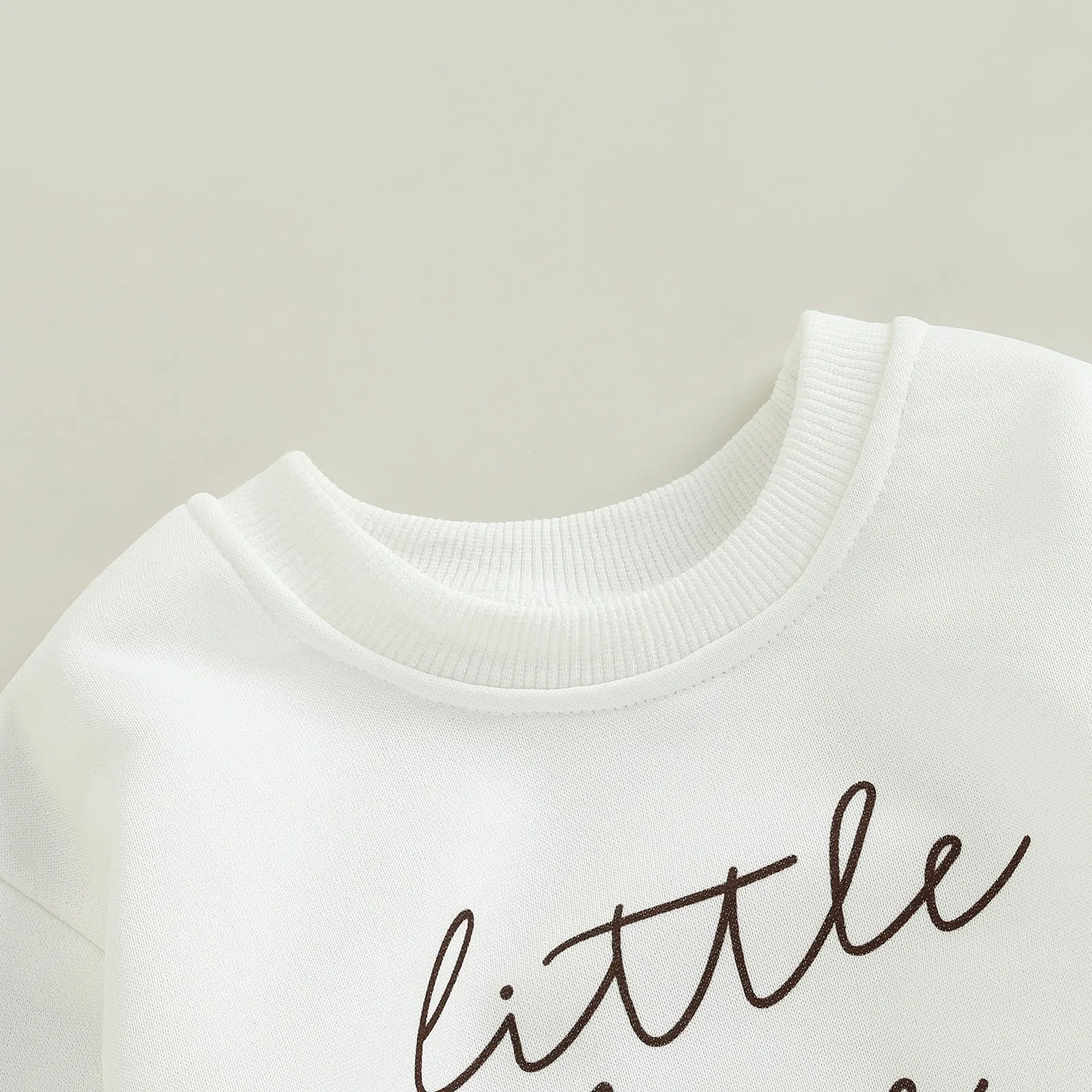 Infant Girl Boy Long Sleeve Letter Printed Bodysuit
