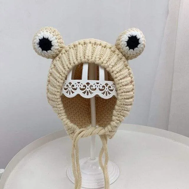 Knitted Frog Hat