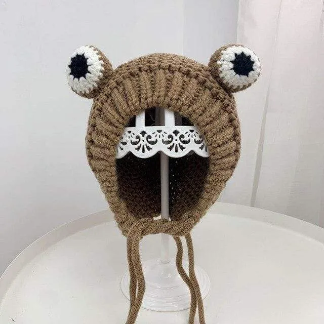 Knitted Frog Hat