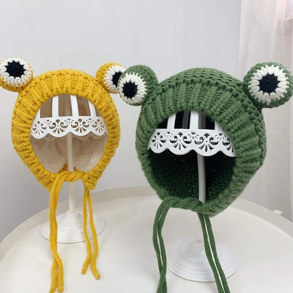 Knitted Frog Hat