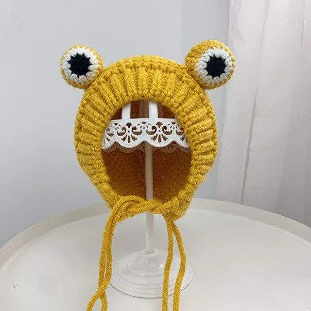 Knitted Frog Hat