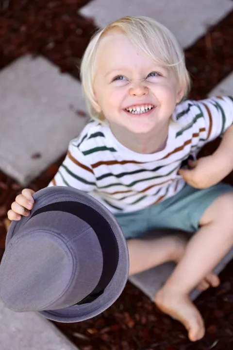 Knuckleheads Grey Fedora with Black Band