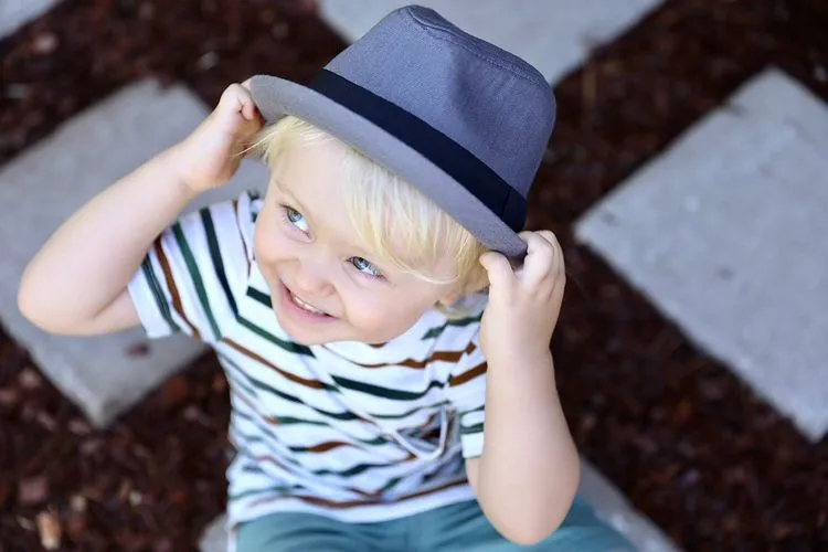 Knuckleheads Grey Fedora with Black Band