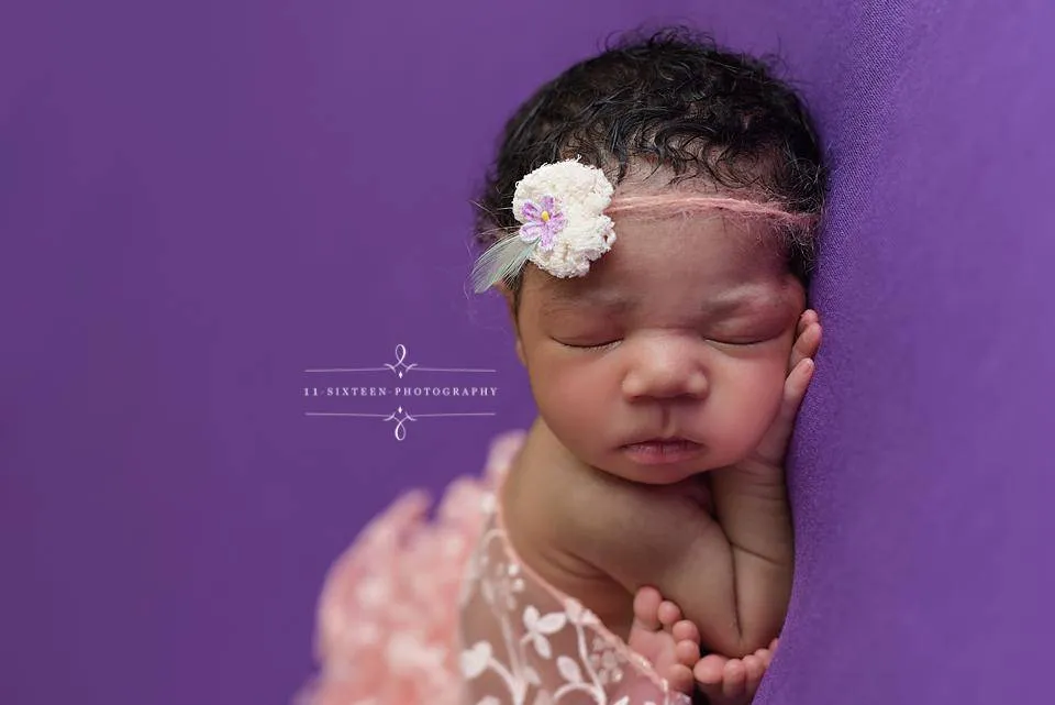 Light Pink Tassels Lace Newborn Baby Wrap Layer
