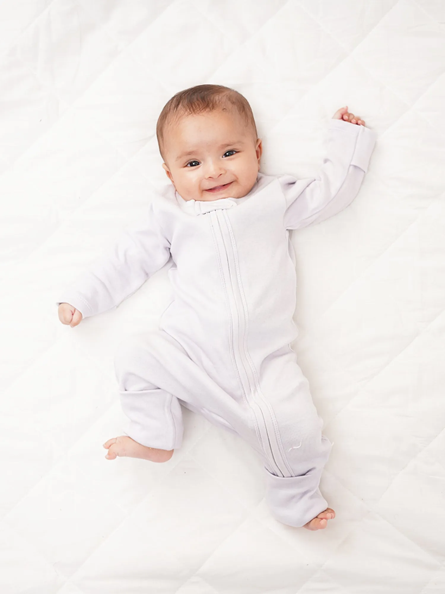 Lilac Lullaby - Infant Organic Bamboo Solid Sleepsuit