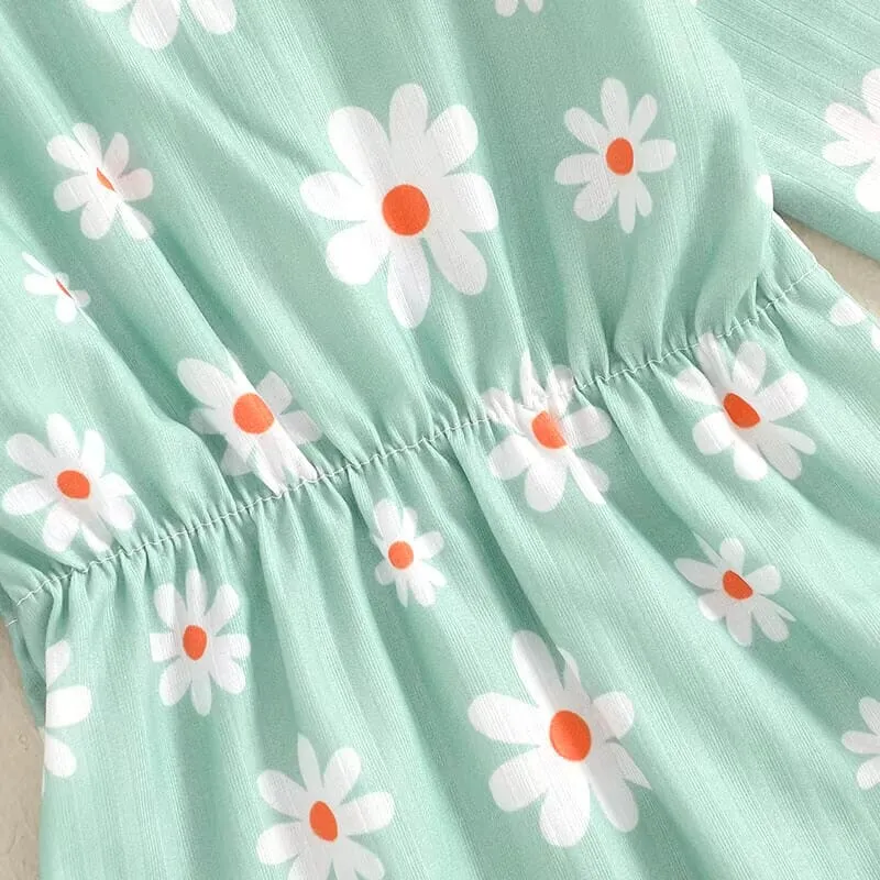 Long Sleeve Daisy Baby Romper