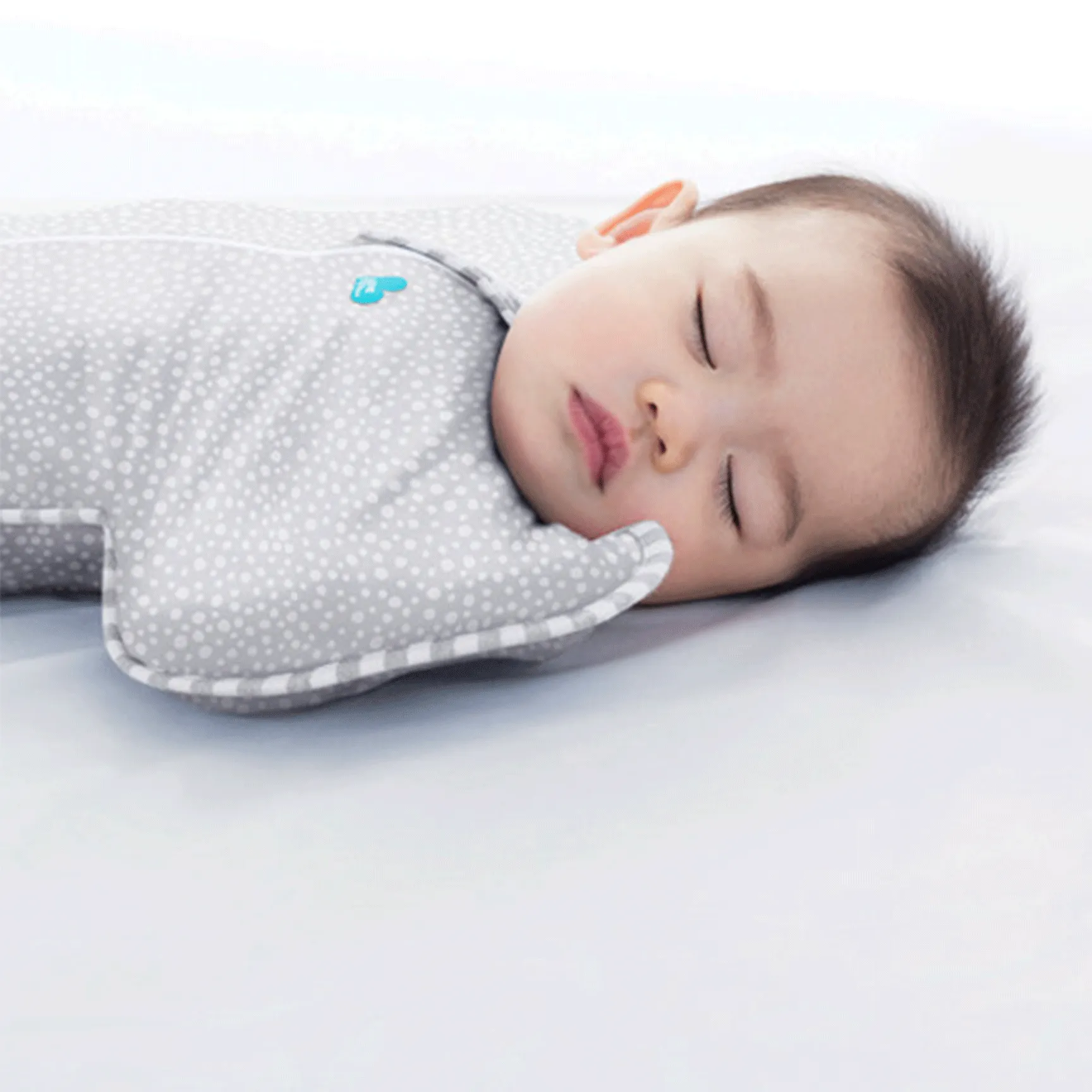 Love to Swaddle Up Bamboo Small Grey Dot
