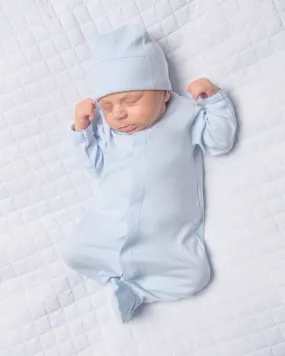 MAG Essentials Solid Blue Footie in Blue