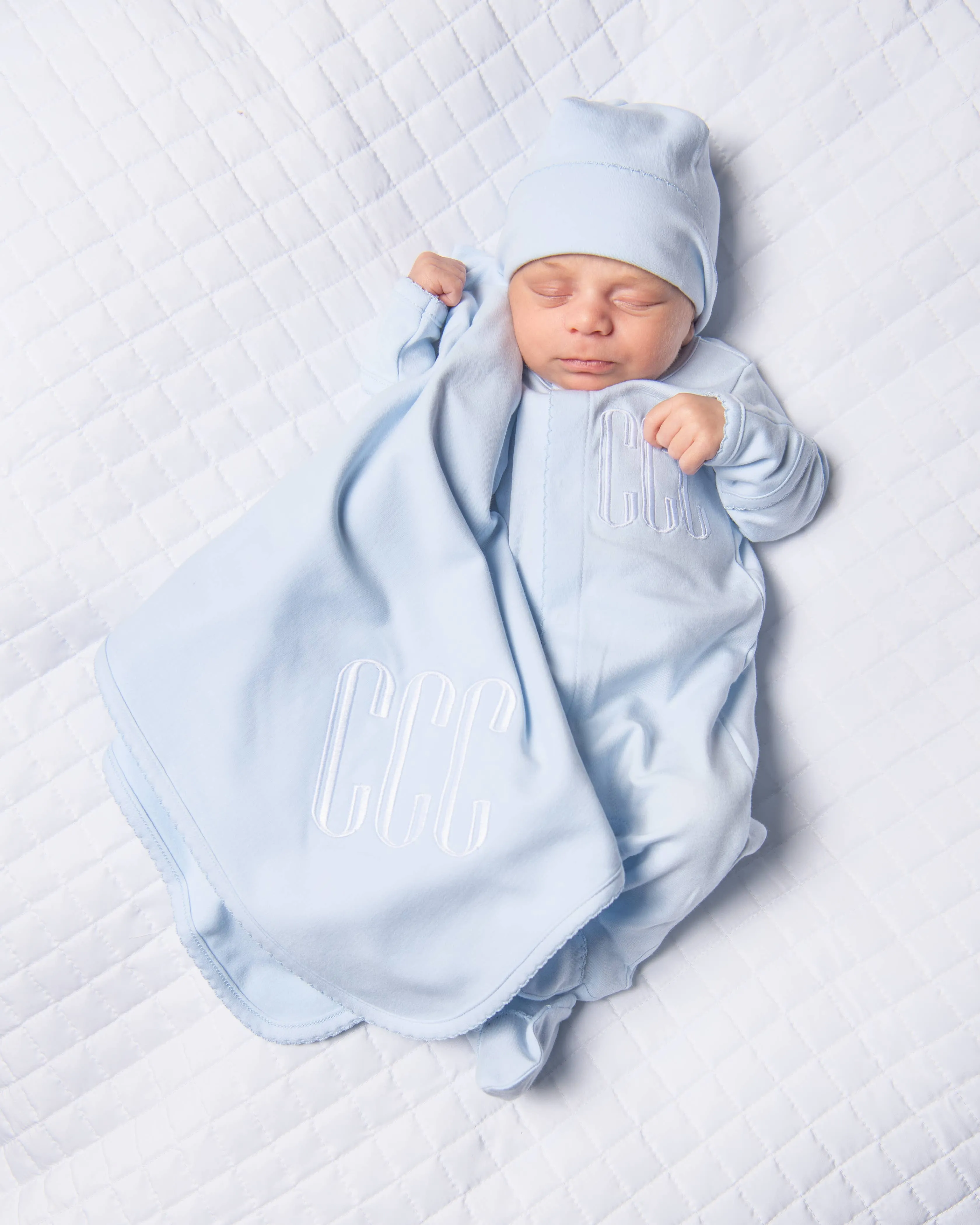 MAG Essentials Solid Blue Footie in Blue