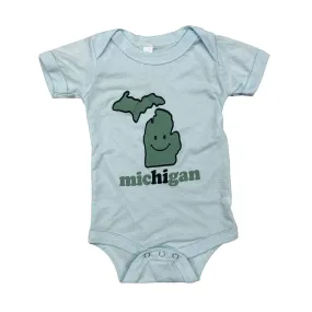 Michigan Smiley Baby Onesie