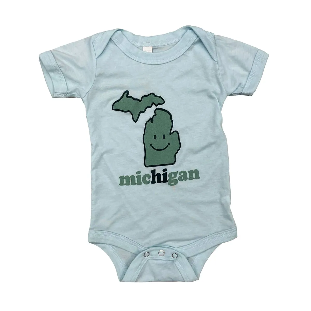 Michigan Smiley Baby Onesie