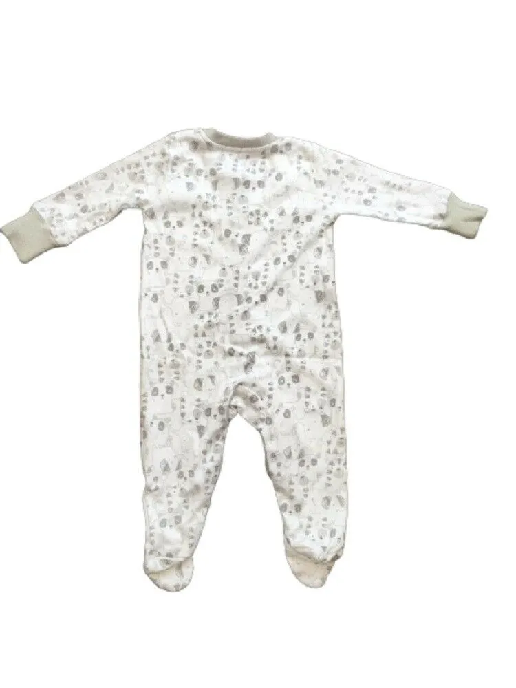 Multi Print Cactus Cotton Romper Sleepsuit