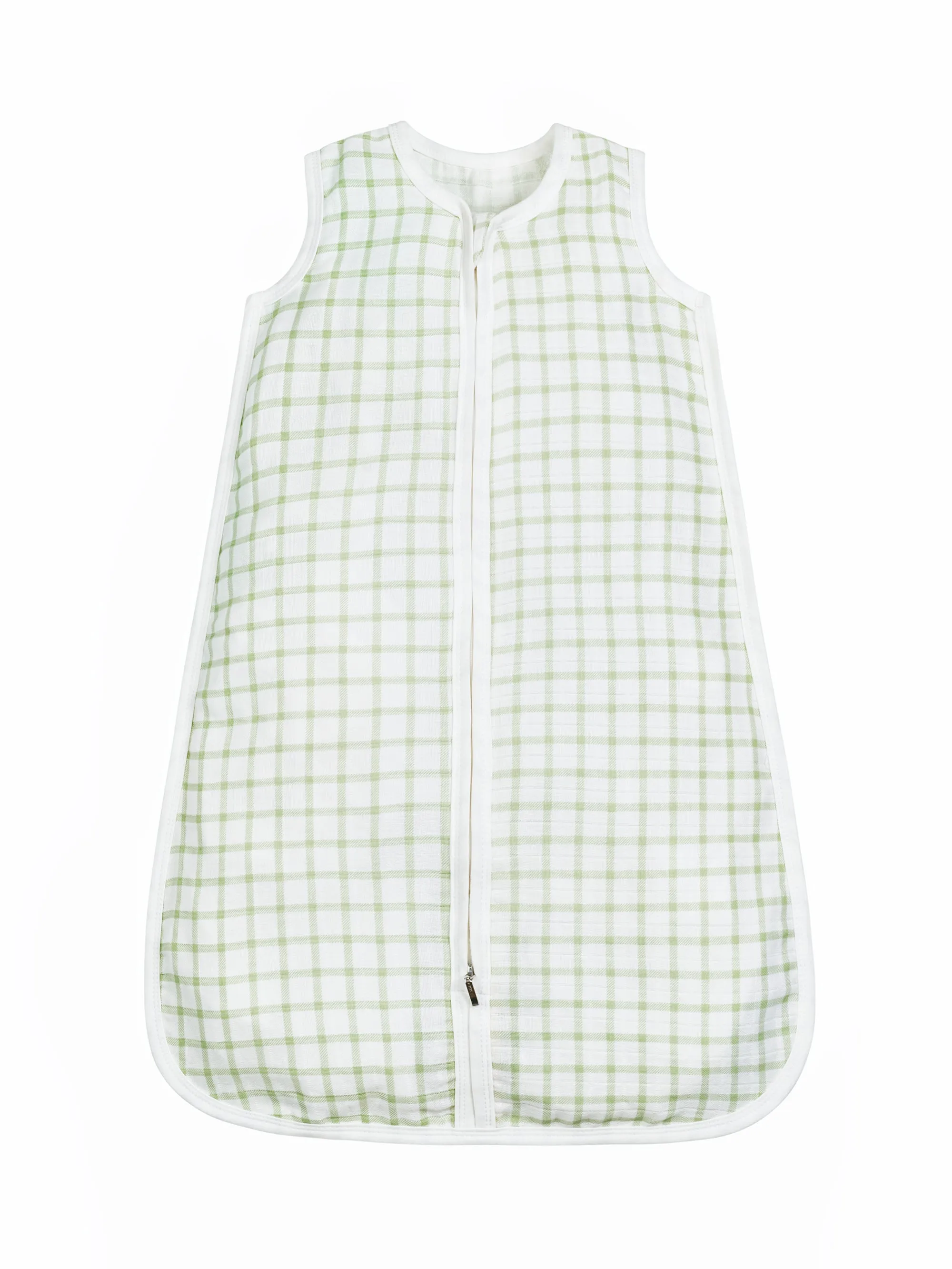 Muslin Sleep Sack - Sage Windowpane