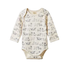 Nature Baby - Long Sleeve Bodysuit - Dog Days Print