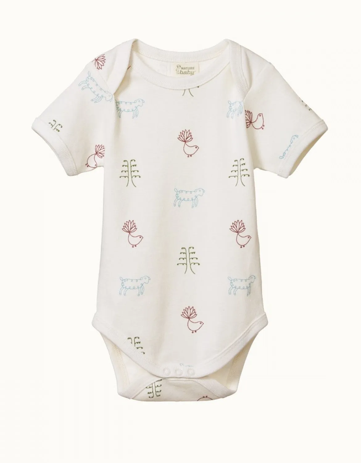 Nature Baby S/S Bodysuit Nature Print