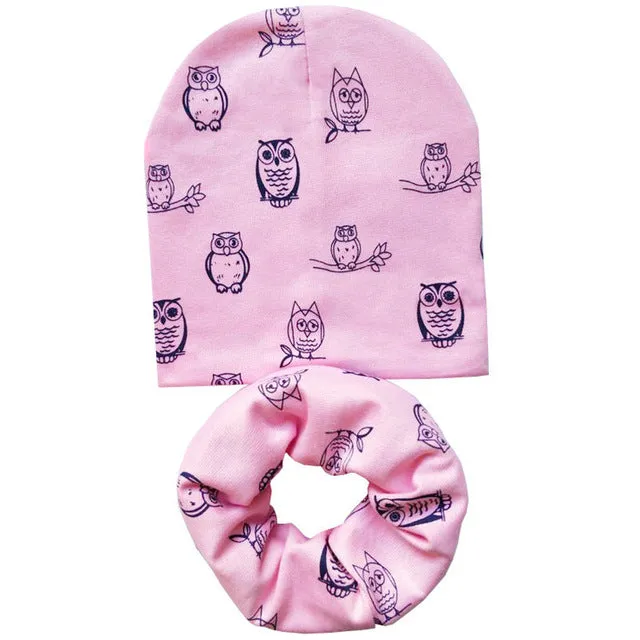 New Baby Hat Autumn  Baby Cap with Scarf