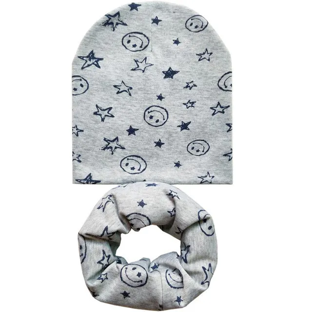 New Baby Hat Autumn  Baby Cap with Scarf