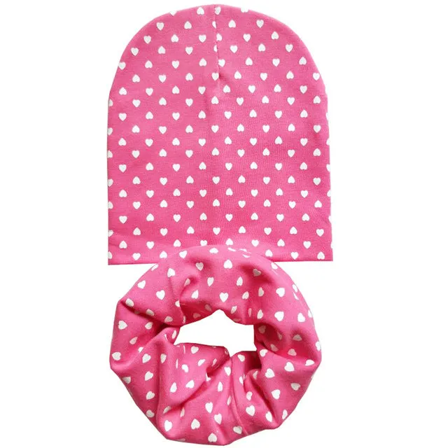 New Baby Hat Autumn  Baby Cap with Scarf