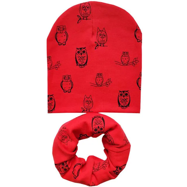 New Baby Hat Autumn  Baby Cap with Scarf