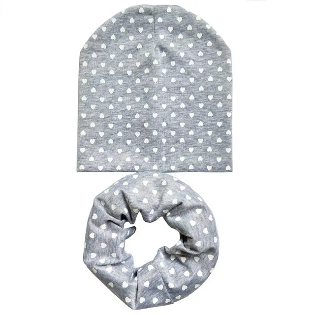 New Baby Hat Autumn  Baby Cap with Scarf