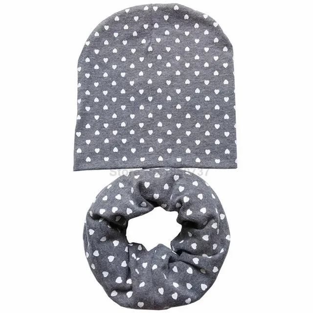 New Baby Hat Autumn  Baby Cap with Scarf