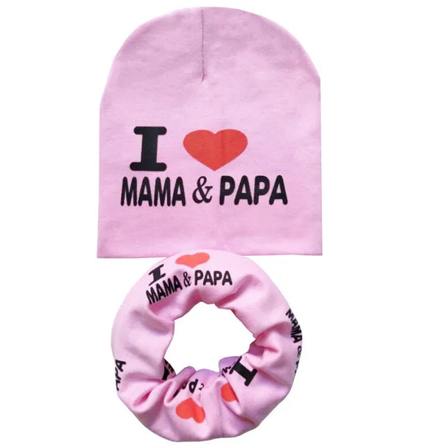 New Baby Hat Autumn  Baby Cap with Scarf