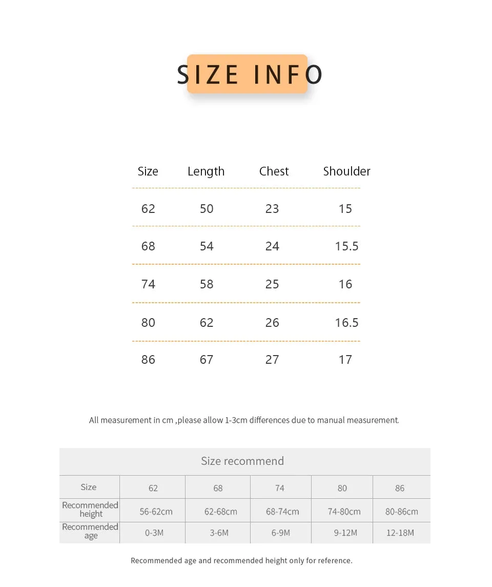 Newborn Baby Rompers Clothes Spring Autumn