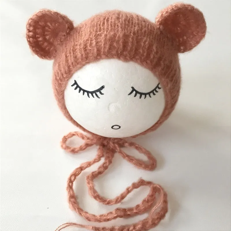 Newborn Knitted Mohair    Photography Prop (Brown)