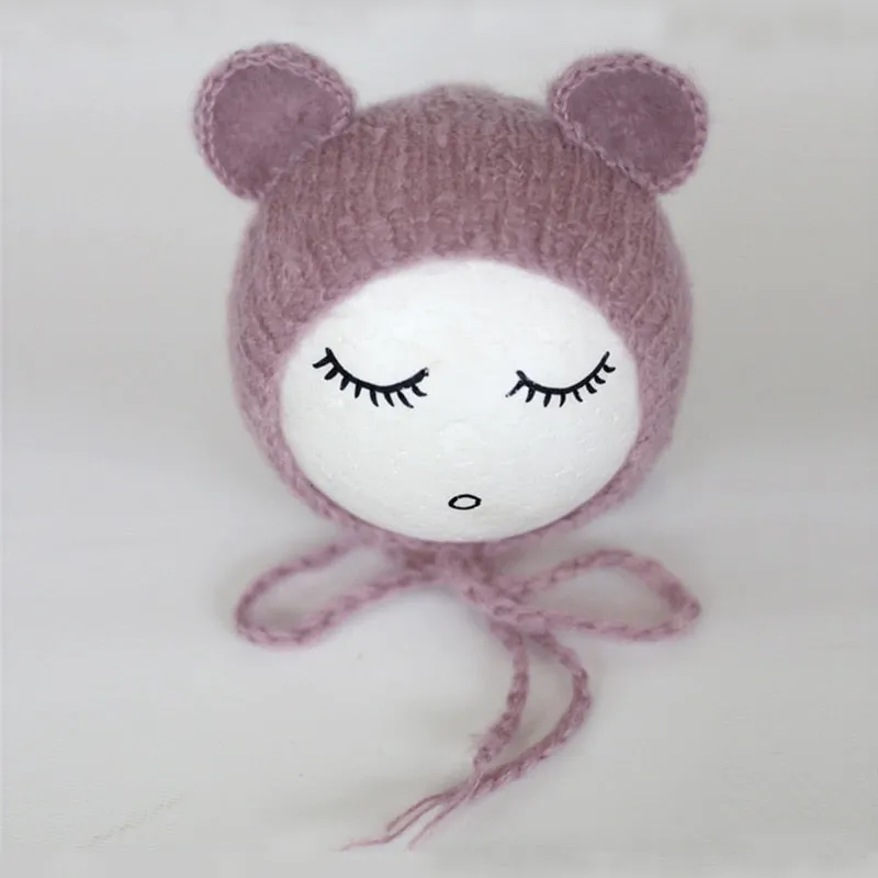 Newborn Knitted Mohair    Photography Prop (Brown)