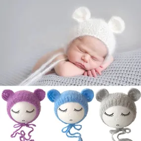 Newborn Knitted Mohair    Photography Prop (Brown)