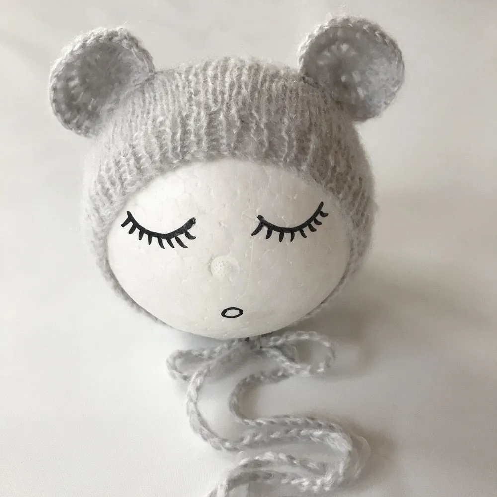 Newborn Knitted Mohair    Photography Prop (Brown)
