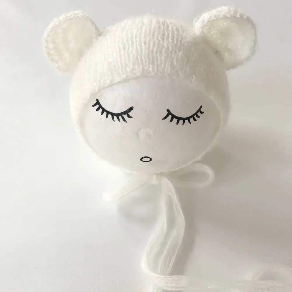 Newborn Knitted Mohair    Photography Prop (Brown)