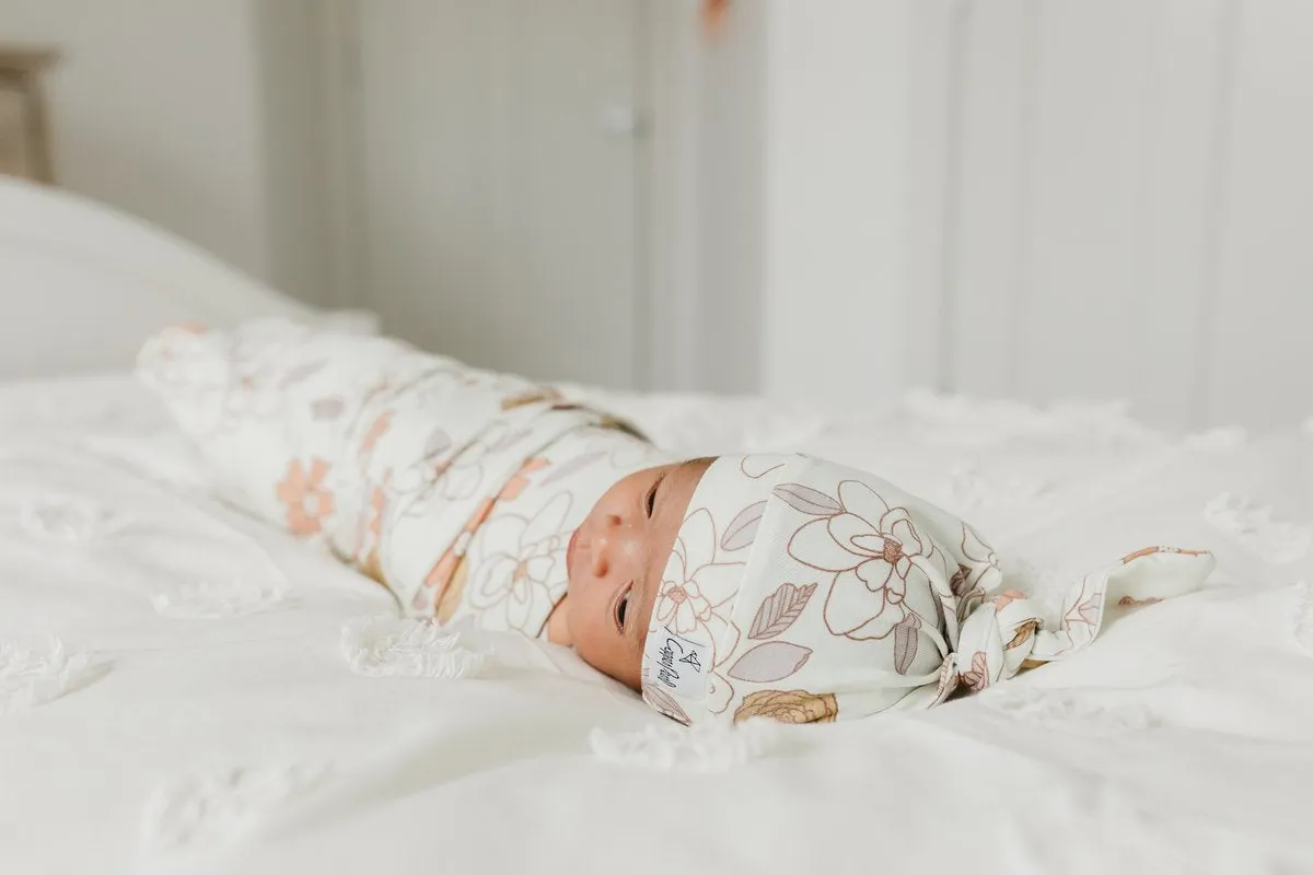 Newborn Top Knot Hat - Ferra by Copper Pearl