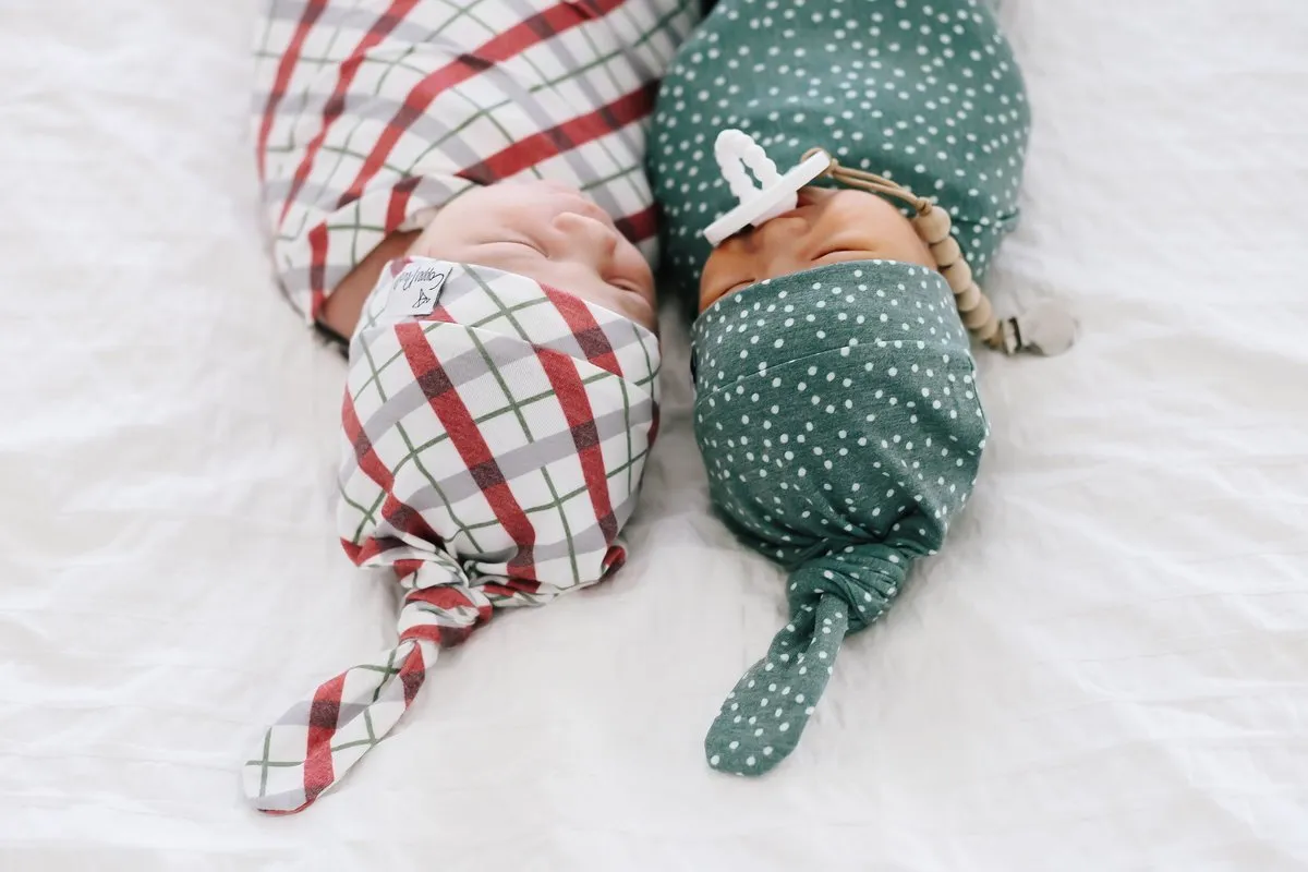 Newborn Top Knot Hat - Juniper by Copper Pearl