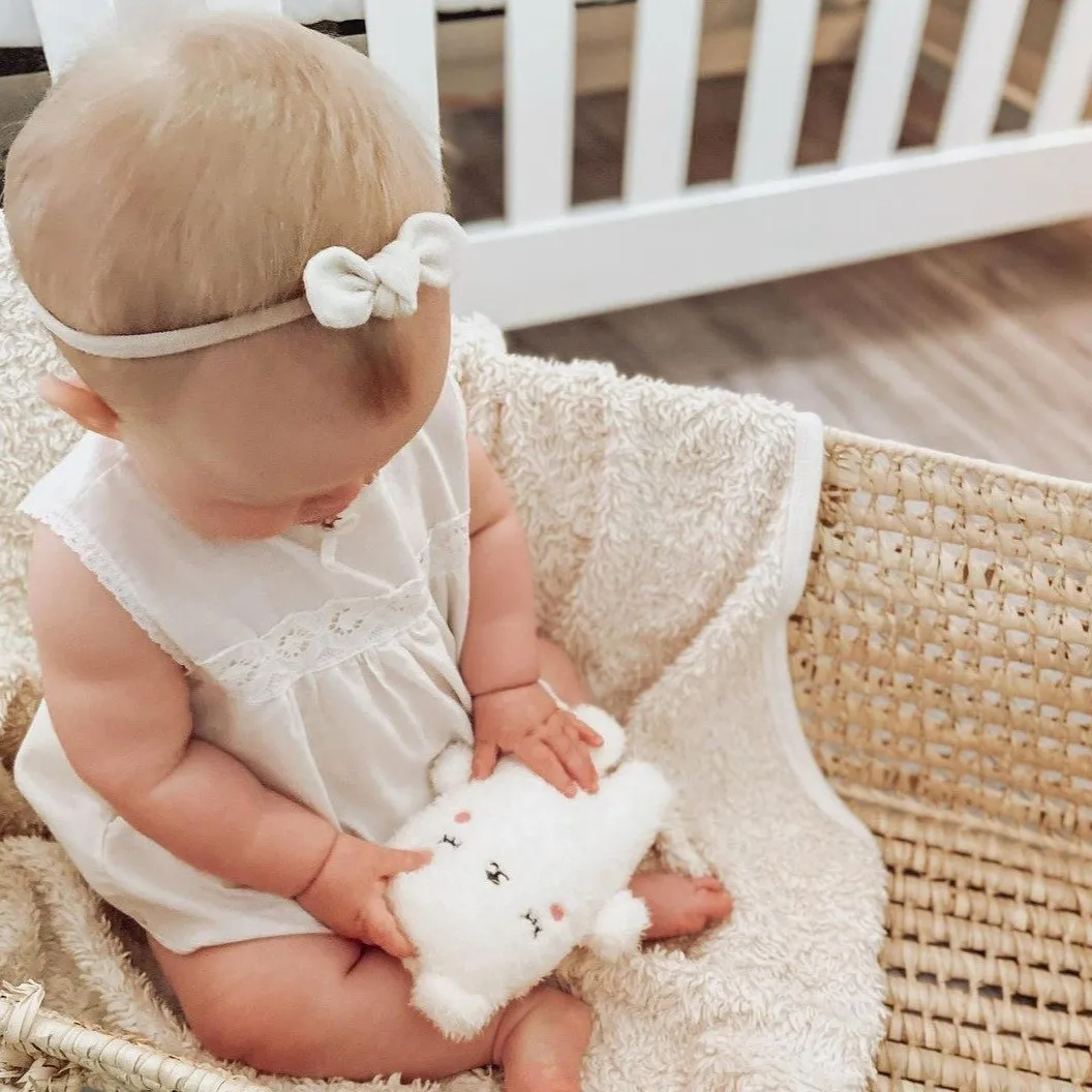 Organic Faux Fur Sherpa Stroller Blanket