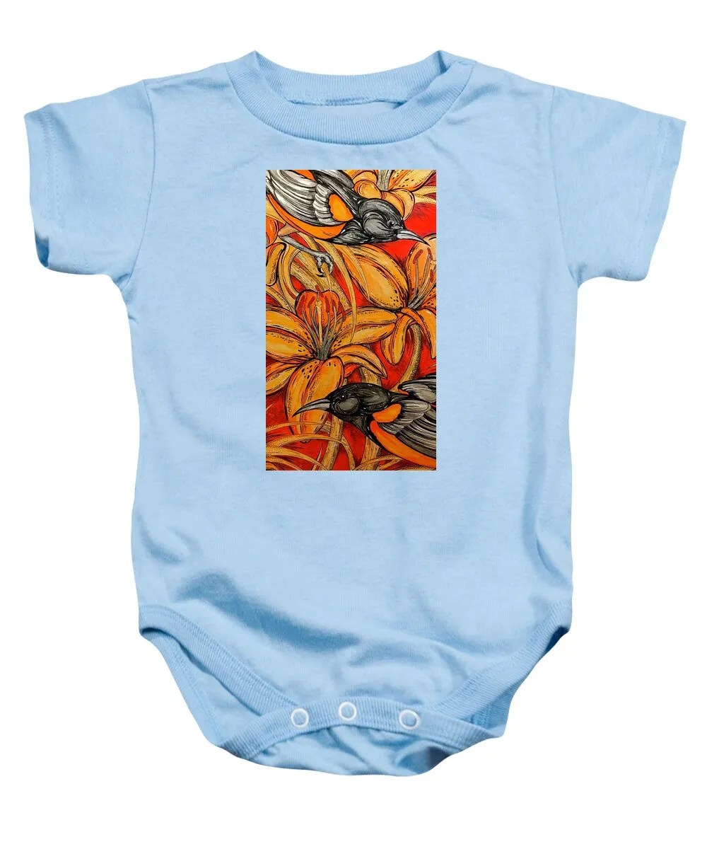 Oriole Pair - Baby Onesie