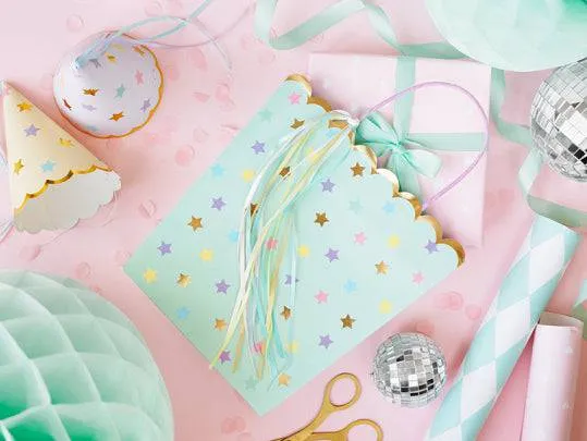 Pastel Star Party Hats - 6pk S8027 S8103 S8109