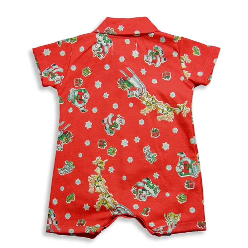 Pepper Toes by Baby Lulu - Baby Boys Short Sleeve Romper