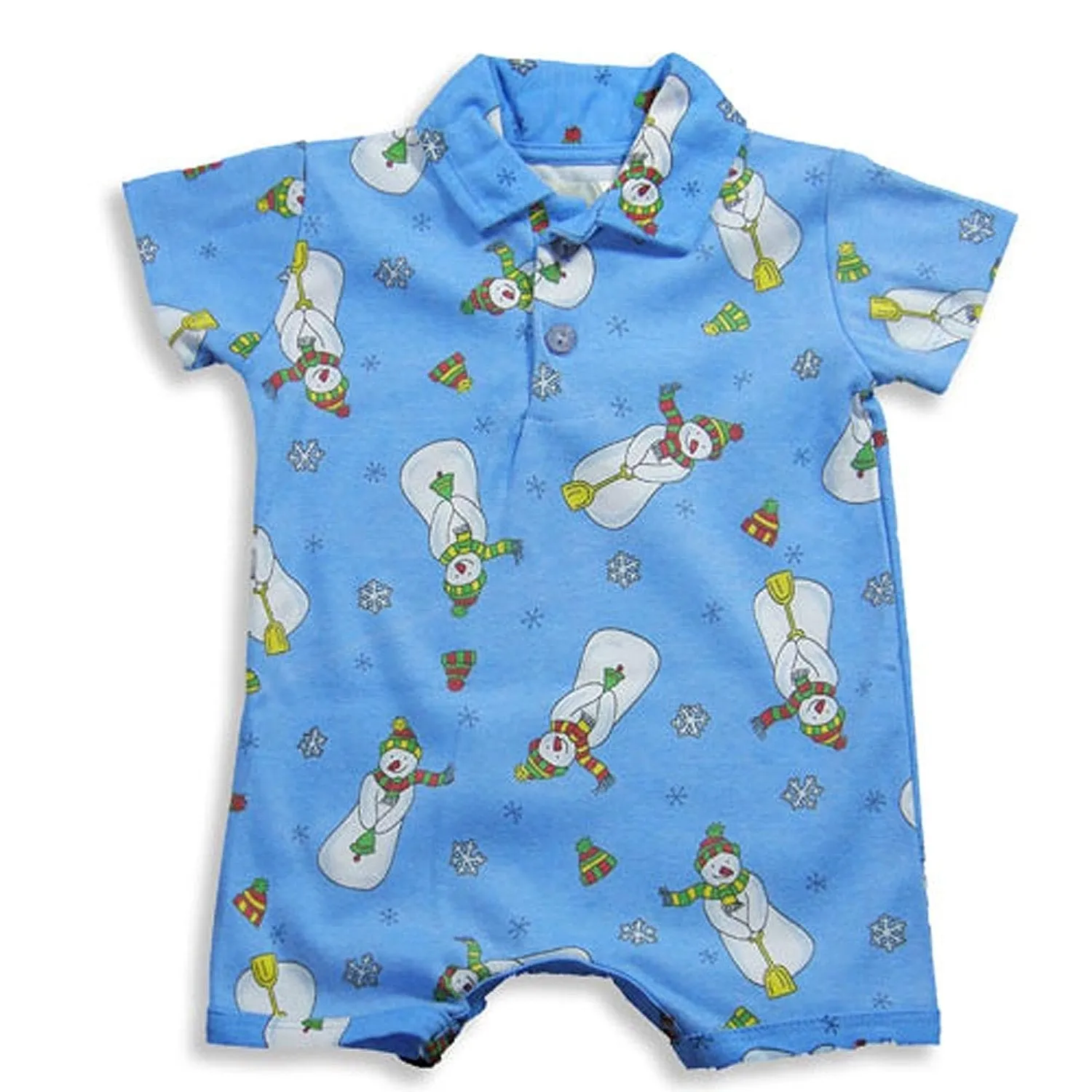 Pepper Toes by Baby Lulu - Baby Boys Short Sleeve Romper