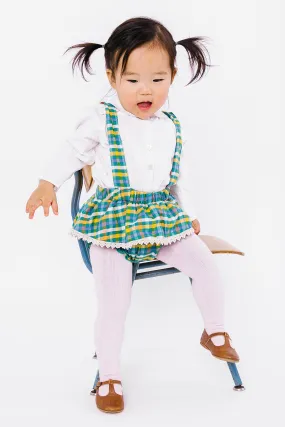 Pink Chicken Pia Pinafore Baby Set