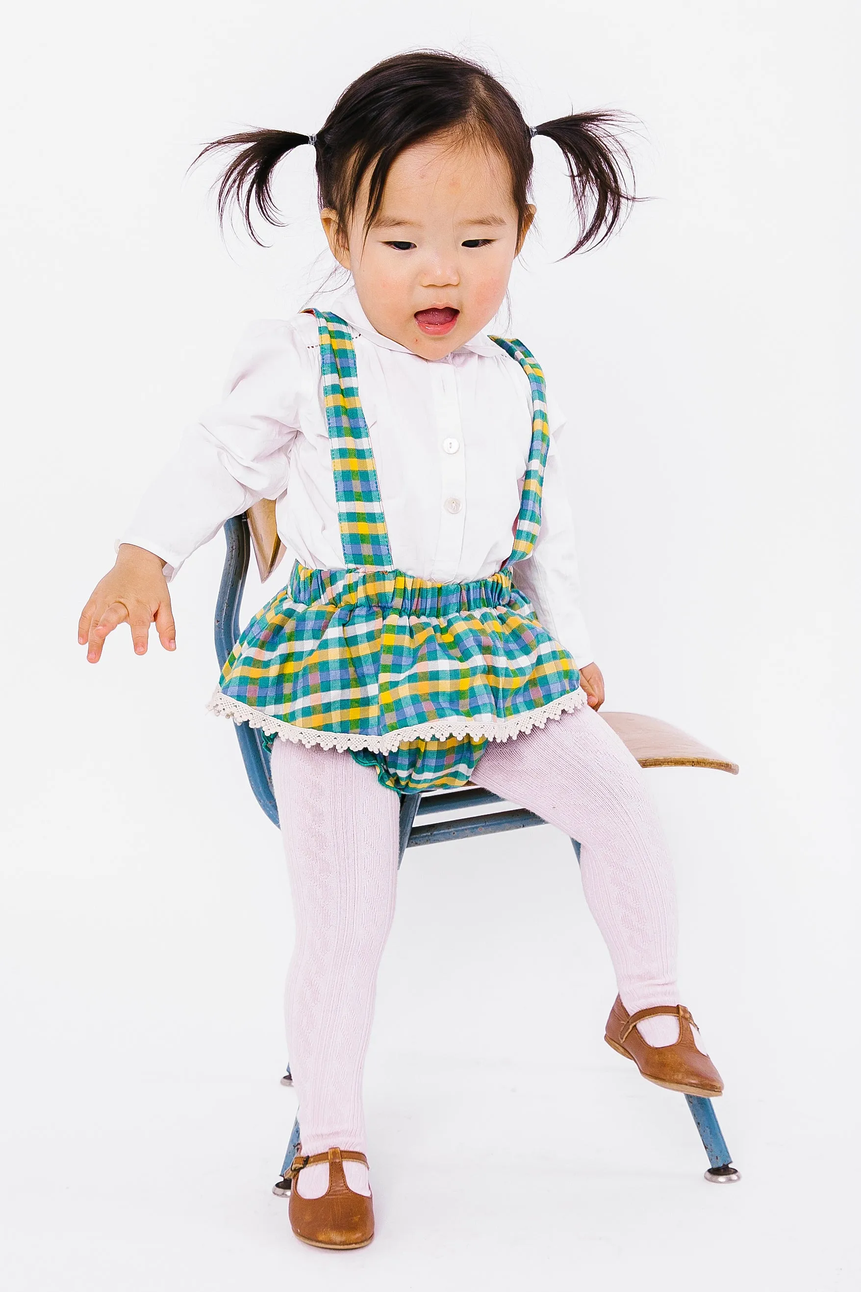 Pink Chicken Pia Pinafore Baby Set