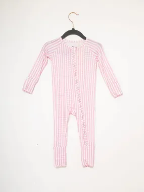 Pink Gingham Sleep Romper