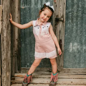 Pink Vintage Romper Toddler (2T-5T)