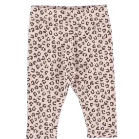 Piupiuchick Newborn leggings- Pink Animal Print