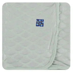 Print Swaddling Blanket in Iridescent Mermaid Scales