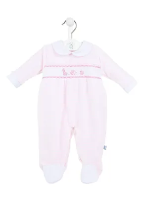 Pull Along Toys Smock Velour Sleepsuit