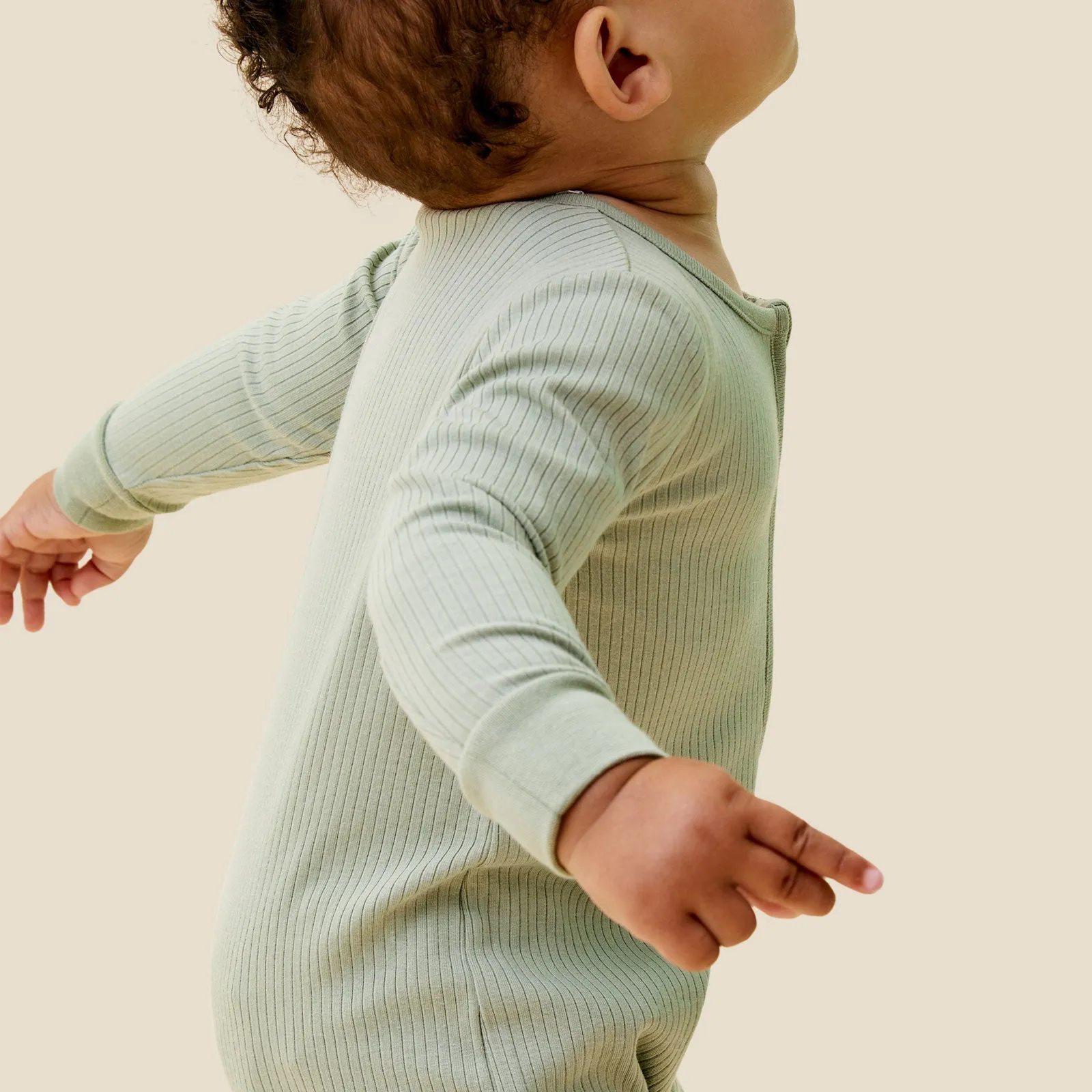 Ribbed Clever Zip Sleepsuit
